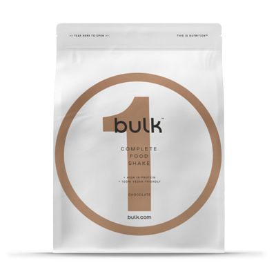 Bulk 1 Complete Food Shake, Complete Meal, 30 Meals, Vegan, Chocolate, 3 kg