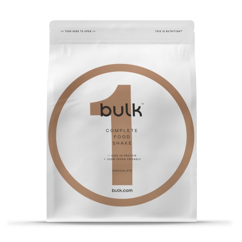Bulk 1 Complete Food Shake, Complete Meal, 30 Meals, Vegan, Chocolate, 3 kg