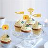 Topfunyy Nurse Graduation Cupcake Toppers Gold Glitter Cake Toppers Food Picks for Nursing Graduation Medical Rn ThemedNursing Grad Party Decorations view 3