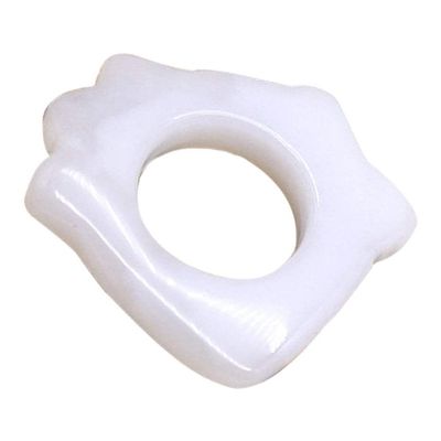 1pc Scraping Board Tendons White Thin Face Jade