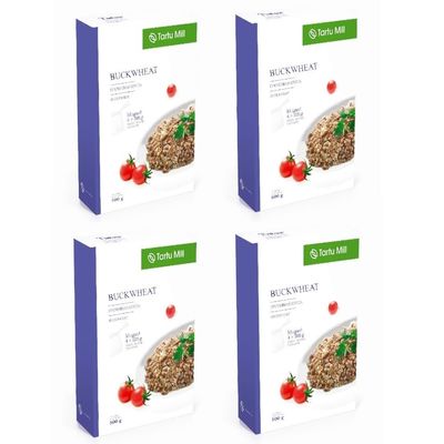 4x Boil In The Bag Buckwheat 4x125g Just add Water Roasted Kasha (4x 500g 4 packs Buckwheat)