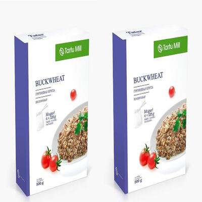 2x Boil In The Bag Buckwheat 4x125g Just add Water Roasted Kasha (2x 500g 4 packs Buckwheat)