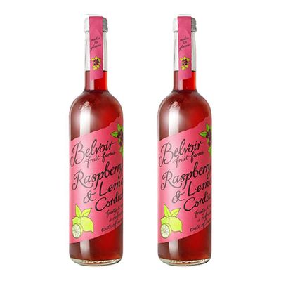 Belvoir Farm Raspberry & Lemon Cordial 500ml Glass Bottle (Pack of 2)