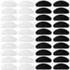 20 Pairs Adhesive Eye Glasses Nose Pads Eye Glasses Nose Pads Replacements Nose Pad for Glasses Bridge, D Shape Anti Slip Silicone Nose Pads for Eyeglasses Sunglasses (10 Pairs Clear + 10 Pairs Black) view 1