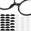 20 Pairs Adhesive Eye Glasses Nose Pads Eye Glasses Nose Pads Replacements Nose Pad for Glasses Bridge, D Shape Anti Slip Silicone Nose Pads for Eyeglasses Sunglasses (10 Pairs Clear + 10 Pairs Black) view 2