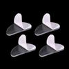 20 Pairs Adhesive Eye Glasses Nose Pads Eye Glasses Nose Pads Replacements Nose Pad for Glasses Bridge, D Shape Anti Slip Silicone Nose Pads for Eyeglasses Sunglasses (10 Pairs Clear + 10 Pairs Black) view 3