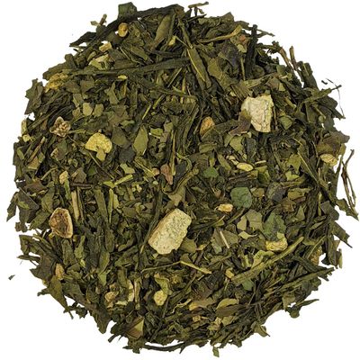 Simpli-Special High Energy Green Tea Loose Leaf | Caffeine Packed with Matcha Yerba Mate and Chlorella Algae Powder | Natural Healthy Coffee Replacement | Enjoy Hot or Iced (200g in Resealable Pouch)