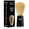 Pink Woolf Soft Bristles Shaving Brush for Men | Ultra-Soft, Cruelty-Free Bristles for a Smooth Shave | Engineered Black Plastic Handle | 22mm Knot | Experience Effortless & Comfortable Wet Shaving view 1