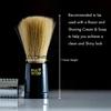 Pink Woolf Soft Bristles Shaving Brush for Men | Ultra-Soft, Cruelty-Free Bristles for a Smooth Shave | Engineered Black Plastic Handle | 22mm Knot | Experience Effortless & Comfortable Wet Shaving view 2