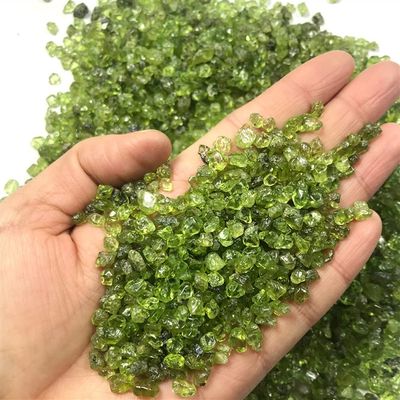 100g 2-4mm Natural Stone Perido Quartz Olivine Green Crystal Mineral Specimen Rock Chip Gravel Rough Raw Gemstone Decoration-100g 2-4mm_