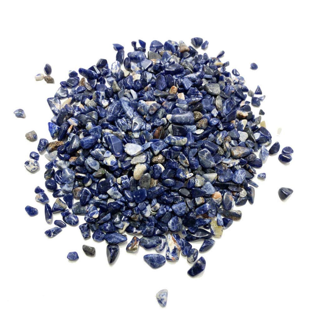 100g Sodalite Tumbled Stone Irregular polishing Natural Rock and Quartz Palm Bead chip-7-9mm_