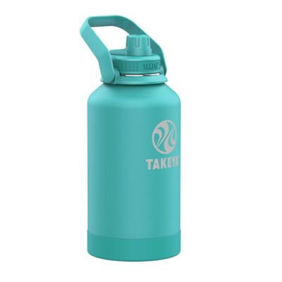 Takeya Newman Pickleball Insulated Water Bottle with Sport Spout Lid and Extra Large Carry Handle, 64oz Dropshot