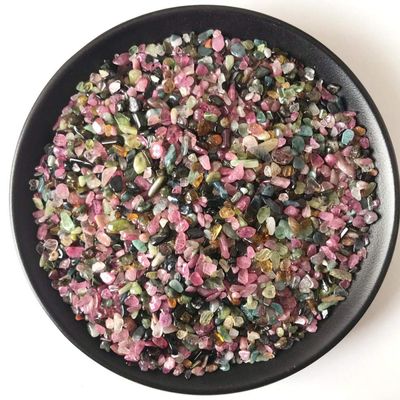 100g 3-5mm Assorted Color Tourmaline Round Cut Natural Crystal Stone Gravel Shape Stone Beads for Jewelry Bracelet Necklace DIY-100g 3-5mm_