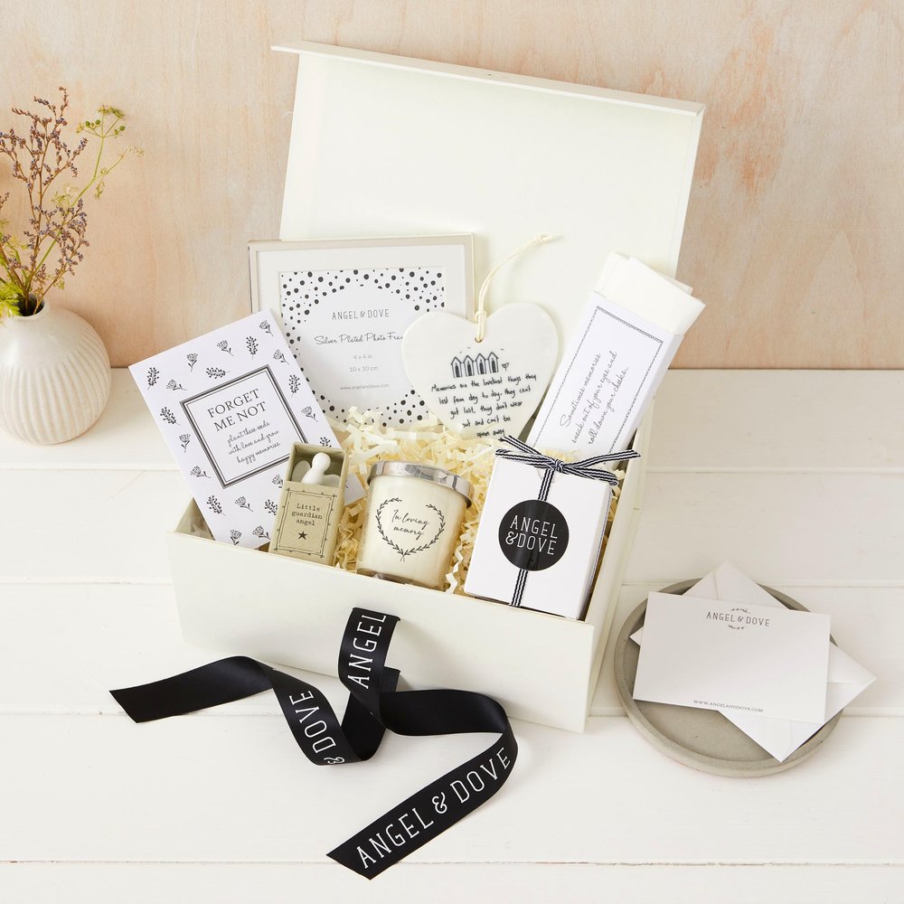 ANGEL & DOVE 'Sending Comfort' Bereavement Sympathy Funeral Gift Hamper in Memory Box