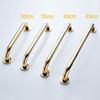 QSCTYG Grab Bar 30/35/40/45/50cm Bathroom Tub Toilet Handrail Brass Gold Finish Grab Bar Shower Safety Support Handle Towel Rack grab rail (Color : 35cm) view 3