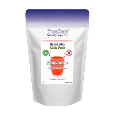 GramZero Strawberry, calorie free, sugar free, ideal for teas, stevia sweetened