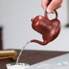 asdas Purple Clay Teapot,Handmade Retro Yixing Traditional Tea Crafts Gifts Home Tea Sets Wenwan Collection Ornaments Office Raw Ore Clay Teapot Injector Cups Co view 2