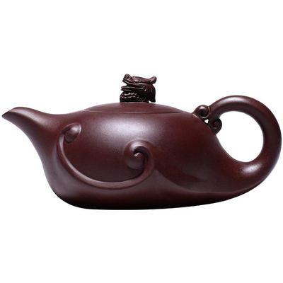 asdas Purple Clay Teapot,Handmade Retro Yixing Traditional Tea Crafts Gifts Home Tea Sets Wenwan Collection Ornaments Office Raw Ore Clay Teapot Injector Cups Co