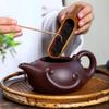 asdas Purple Clay Teapot,Handmade Retro Yixing Traditional Tea Crafts Gifts Home Tea Sets Wenwan Collection Ornaments Office Raw Ore Clay Teapot Injector Cups Co view 3