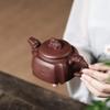 asdas Purple Clay Teapot,Handmade Retro Yixing Traditional Tea Crafts Gifts Home Tea Sets Wenwan Collection Ornaments Office Raw Ore Clay Teapot Injector Cups Co view 3