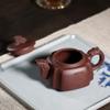asdas Purple Clay Teapot,Handmade Retro Yixing Traditional Tea Crafts Gifts Home Tea Sets Wenwan Collection Ornaments Office Raw Ore Clay Teapot Injector Cups Co view 4