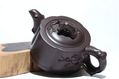 asdas Purple Clay Teapot,Handmade Retro Yixing Traditional Tea Crafts Gifts Home Tea Sets Wenwan Collection Ornaments Office Raw Ore Clay Teapot Injector Cups Co