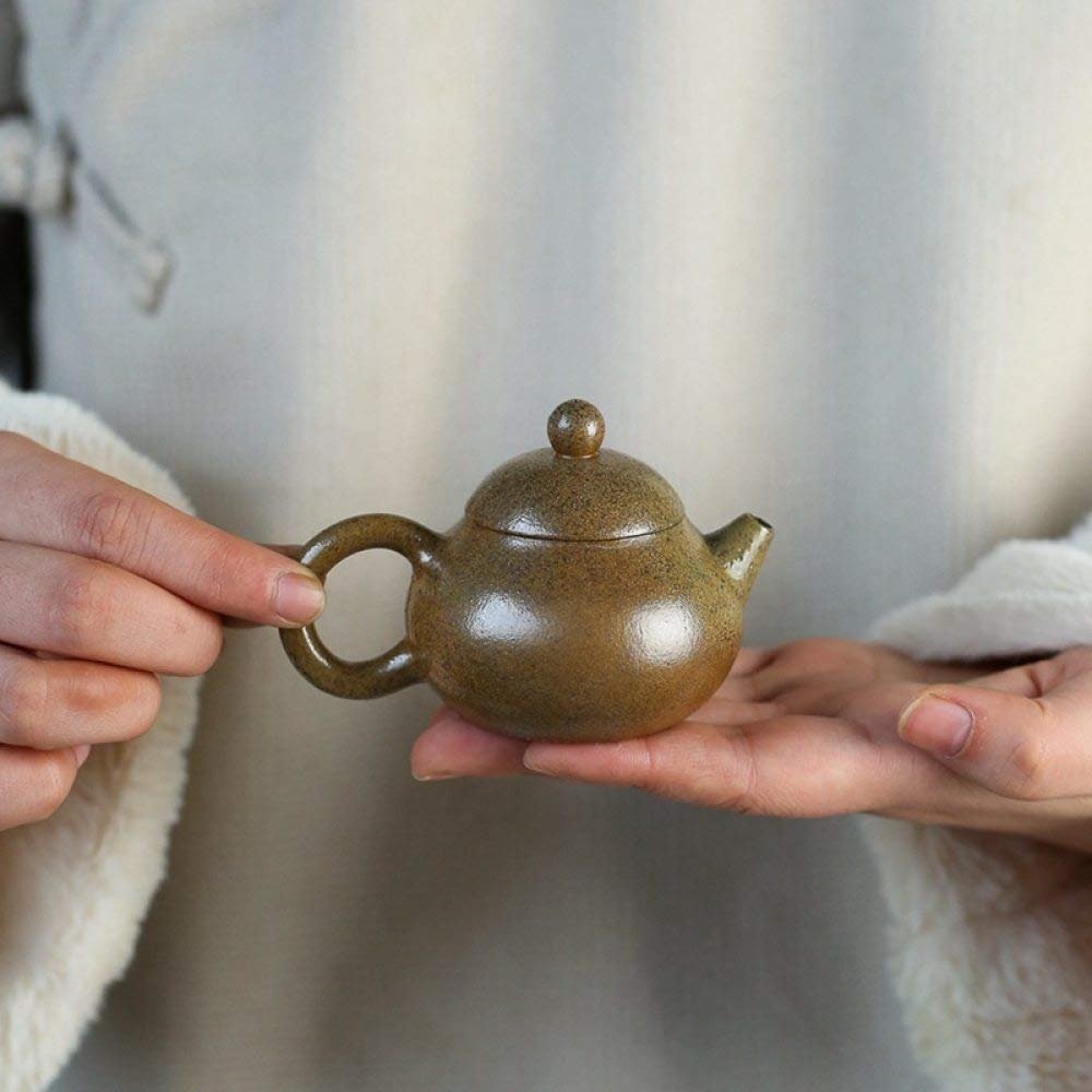 asdas Purple Clay Teapot,Handmade Retro Yixing Traditional Tea Crafts Gifts Home Tea Sets Wenwan Collection Ornaments Office Raw Ore Clay Teapot Injector Cups Co