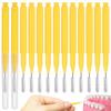 30pcs Interdental Brush Floss Picks Between Teeth Toothbrush Oral Care Teeth Cleaning Brush Picks Care Tools for Home and Travel 0. 7mm Yellow view 1