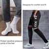 Athlemo Non-Binding Over the Knee Diabetic Socks for Men, 4 Pairs Circulatory Socks with Cushion Sole, Black, 10-13 view 2