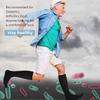 Athlemo Non-Binding Over the Knee Diabetic Socks for Men, 4 Pairs Circulatory Socks with Cushion Sole, Black, 10-13 view 3