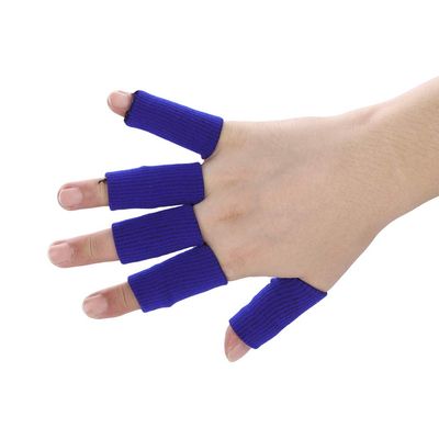 10pc Finger Support Protector Finger Guard Thumb Braces Elastic Finger Support Sleeves Finger Tube Bandage Finger Tape Sports Aid for Basketball Volleyball Basebal Tennis Badminton Cricket