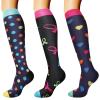 DRESHOW Compression Socks For Men & Women Best Support for Athletic Running Flight Travel Cycling view 1