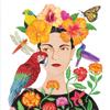 20 Napkins Nature Woman with Parrot and Flowers | Spring | Summer | Table Decoration 33 x 33 cm view 1
