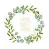 20 Napkins Home in Wreath Home Sweet Home 33 x 33 cm view 1