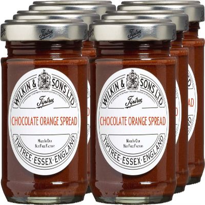 Wilkin & Sons Tiptree Case of Chocolate Orange Spread / 6 x 205g Jars / Suitable for Vegetarian, Coeliac Diets / Nut-Free and Palm-Oil Free