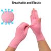 2-Pair Arthritis Compression Gloves for Alleviate Rheumatoid Osteoarthritis, Carpal Tunnel Raynauds Disease, Ease Muscle Tensi on Fingerless, Breathable & Moisture, Women and Men (Pink, Small) view 4