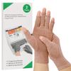 2-Pair Arthritis Compression Gloves for Alleviate Rheumatoid Osteoarthritis, Carpal Tunnel Raynauds Disease, Ease Muscle Tensi on Fingerless, Breathable & Moisture, Women and Men (Coffee, Small) view 1