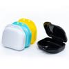 BOOMIBOO Retainer Case with Vent Holes, 4 Pcs Denture Cases, Durable & Similar Mouth Guard Case for Black, White, Yellow and Blue - Tight Snap Lock, Easy to Use view 1
