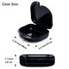 BOOMIBOO Retainer Case with Vent Holes, 4 Pcs Denture Cases, Durable & Similar Mouth Guard Case for Black, White, Yellow and Blue - Tight Snap Lock, Easy to Use view 2
