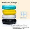 BOOMIBOO Retainer Case with Vent Holes, 4 Pcs Denture Cases, Durable & Similar Mouth Guard Case for Black, White, Yellow and Blue - Tight Snap Lock, Easy to Use view 4