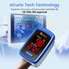 aCurio Pulse Oximeter NHS Test Oximeter - CE Approved Oxygen Monitor Finger Adults and Child Heart-Rate Monitor - Oxygen Saturation Monitor Accurate Fast Blood Oxygen Monitor Heart Rate Monitor view 2