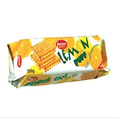 Munchee Lemon Puff Biscuits 200g - Pack of 9 | Authentic Taste of Sri Lanka