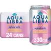 AQUA Libra Sparkling Sugar-Free Fruit Water, No Calories, Raspberry and Blackcurrant, 330 ml, Pack of 24 view 1