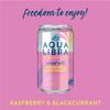 AQUA Libra Sparkling Sugar-Free Fruit Water, No Calories, Raspberry and Blackcurrant, 330 ml, Pack of 24 view 4