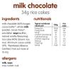 Itsu Milk Chocolate Rice Cakes Healthy Snack, 34 g, Pack of 12 view 2
