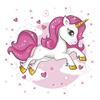 20 Serviettes Lovely Unicorn | Children | Girls | Table Decoration 33 x 33 cm view 1