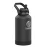 Takeya Pickleball Stainless Steel Insulated Water Bottle with Choice of Lid and Carry Handle, 64 Ounce, Ace Black view 1