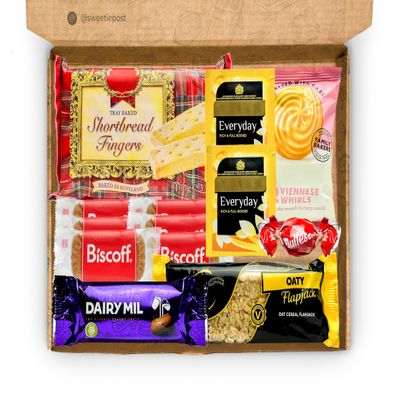 Afternoon Tea Hamper Gift Box | Afternoon Tea for One Letterbox Present | Afternoon Tea Hamper | Thank You Letterbox Gift Box | SweetiePost