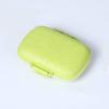 1 PCS 8 Grid Mini Size Wheat Straw Pill Case Fashion Travel Pill BoxVitamin Organizer Two-Layer Folding Design Safe Food Grade PP Material Lightweight view 1