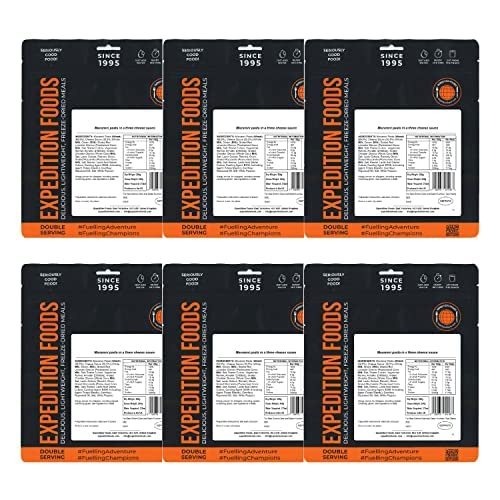 EXPEDITION FOODS expeditionfoods.com Chicken Tikka with Rice (Double Serving / 1000KCAL / 6-Meal Pack) | Freeze-Dried Camping & Hiking Food